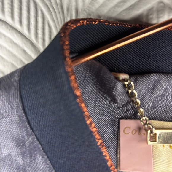 Ted Baker London Shiny Blue Linen Bomber - Ted Sz 2 - Picture 4 of 7